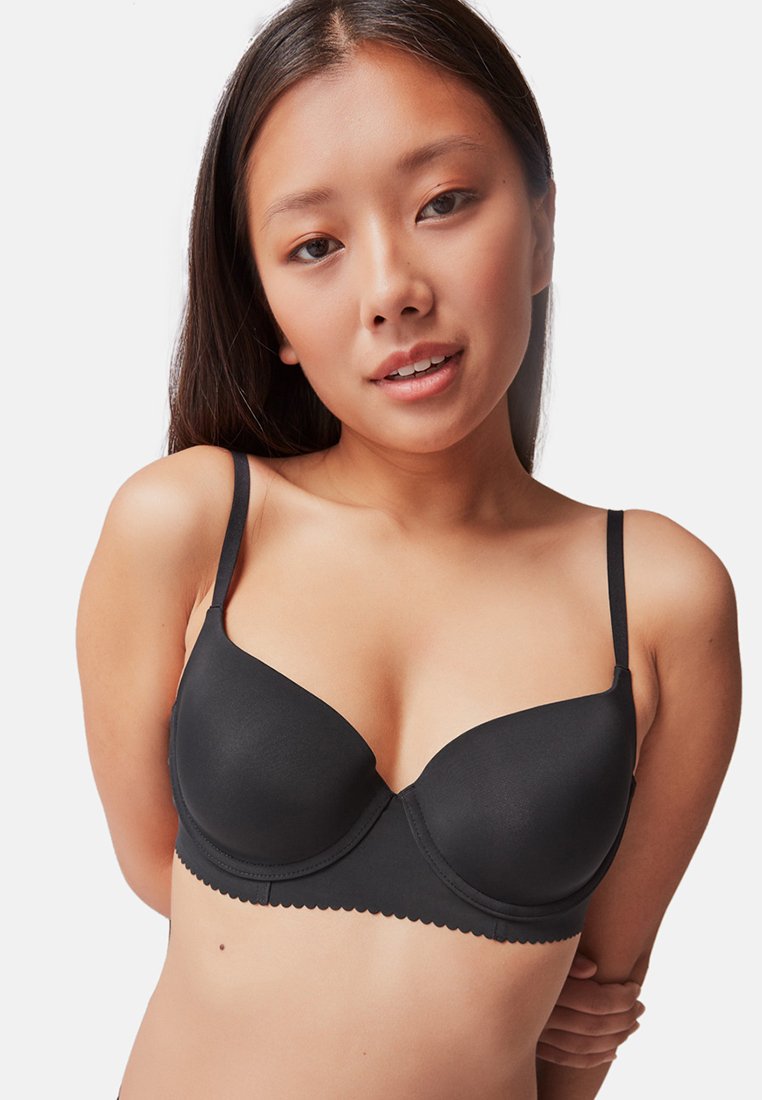 Reggiseno Con Ferretto Prima Donna In Raso Nero - Coppa Piena Non Imbottita, Taglia 85 Cm - 3
