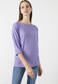 LELA CREW NECK BASIC - Langærmet T-shirt - lilac