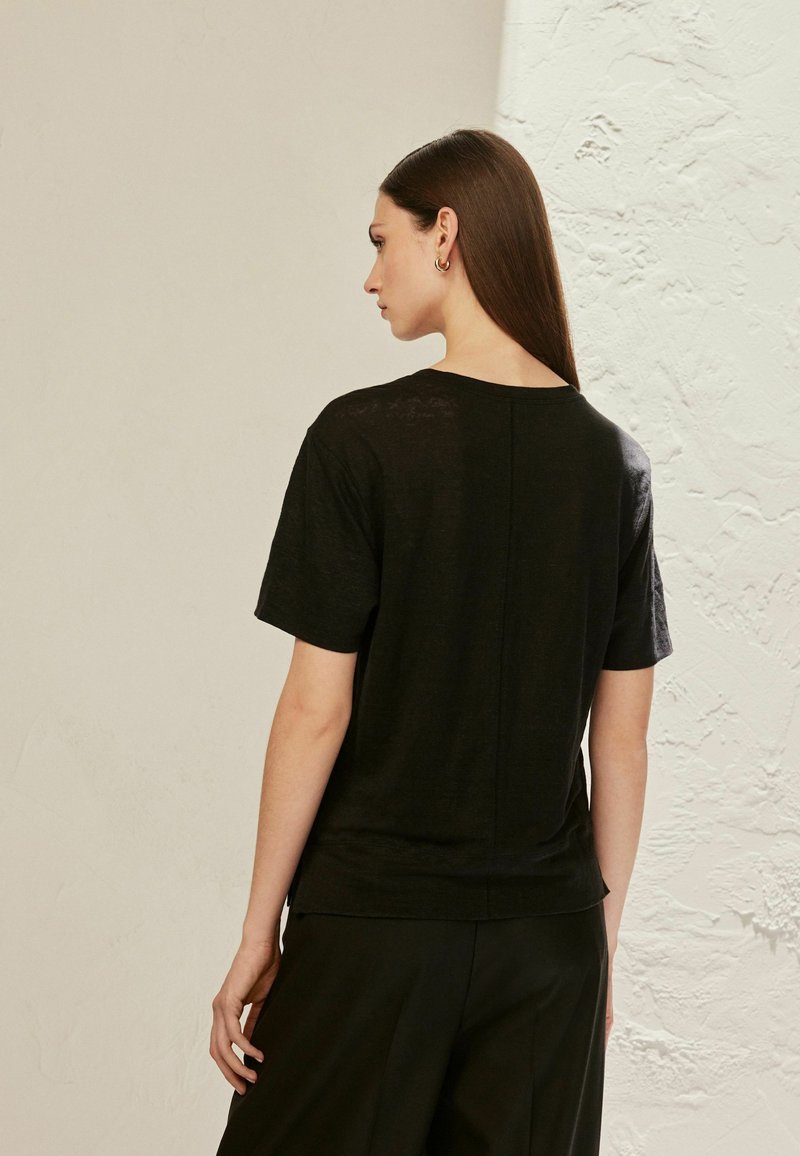 Next CREW NECK SHORT SLEEVE - Basic póló - black