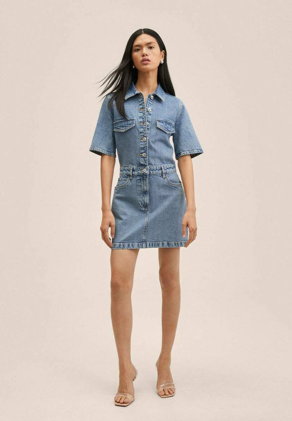 Mango Denim dress - mittelblau/blue 
