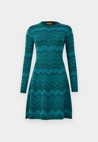 SHORT DRESS - Džemperkleita - solid color green