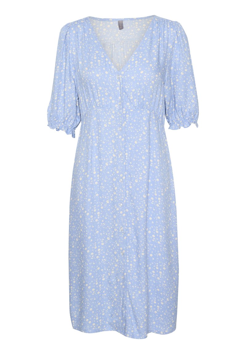 Damen Freizeitkleider | Culture CUNILDA Blusenkleid blue flower/blau - YQ90459 Damen Freizeitkleider | Culture CUNILDA Blusenkleid blue flower/blau - YQ90459
