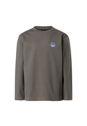 WITH LOGO PATCH - Maglietta a manica lunga - ash grey