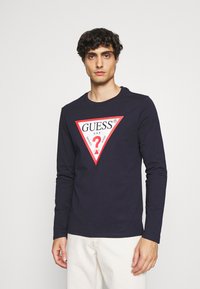 Guess ORIGINAL LOGO - Camisola de manga comprida - blue navy