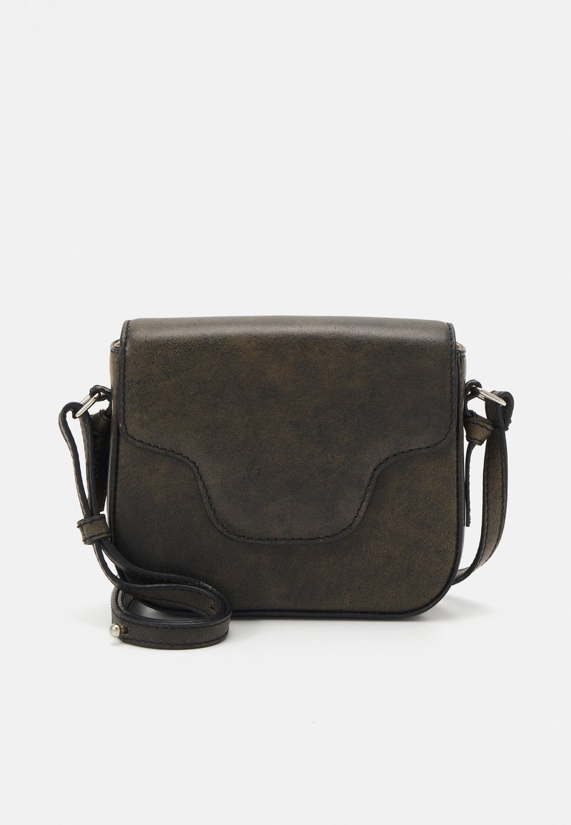 Becksöndergaard CRUSHED IRIS SMALL BAG - Geantă crossbody - black olive