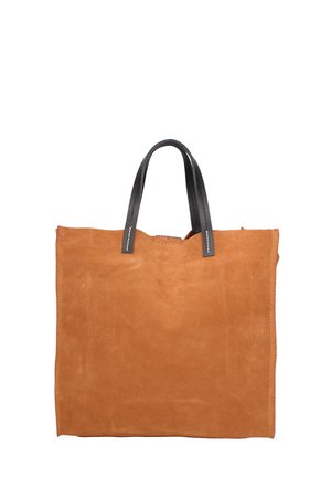 SHOULDER - Shopping bag - dark leather