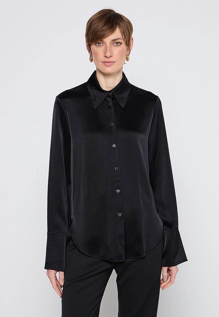 Nanushka Overhemdblouse zwart Nanushka Overhemdblouse zwart