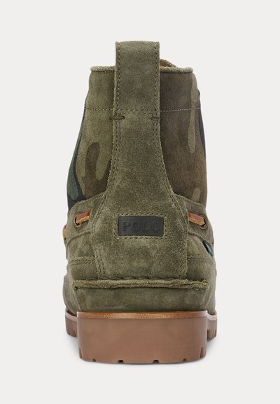 Polo Ralph Lauren RANGER MID CAMO SUEDE BOOT - Nööritavad poolsaapad - olive