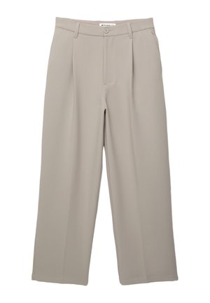 PULL&BEAR DARTED - Pantalon classique - taupe
