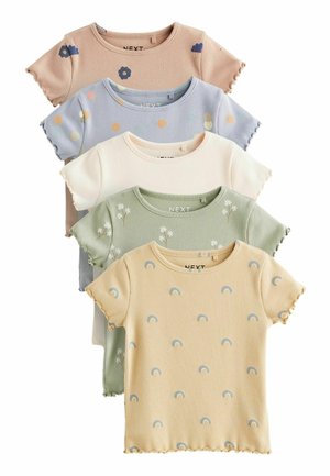 SHORT SLEEVE 5 PACK  - REGULAR FIT - Majica kratkih rukava s printom - yellow