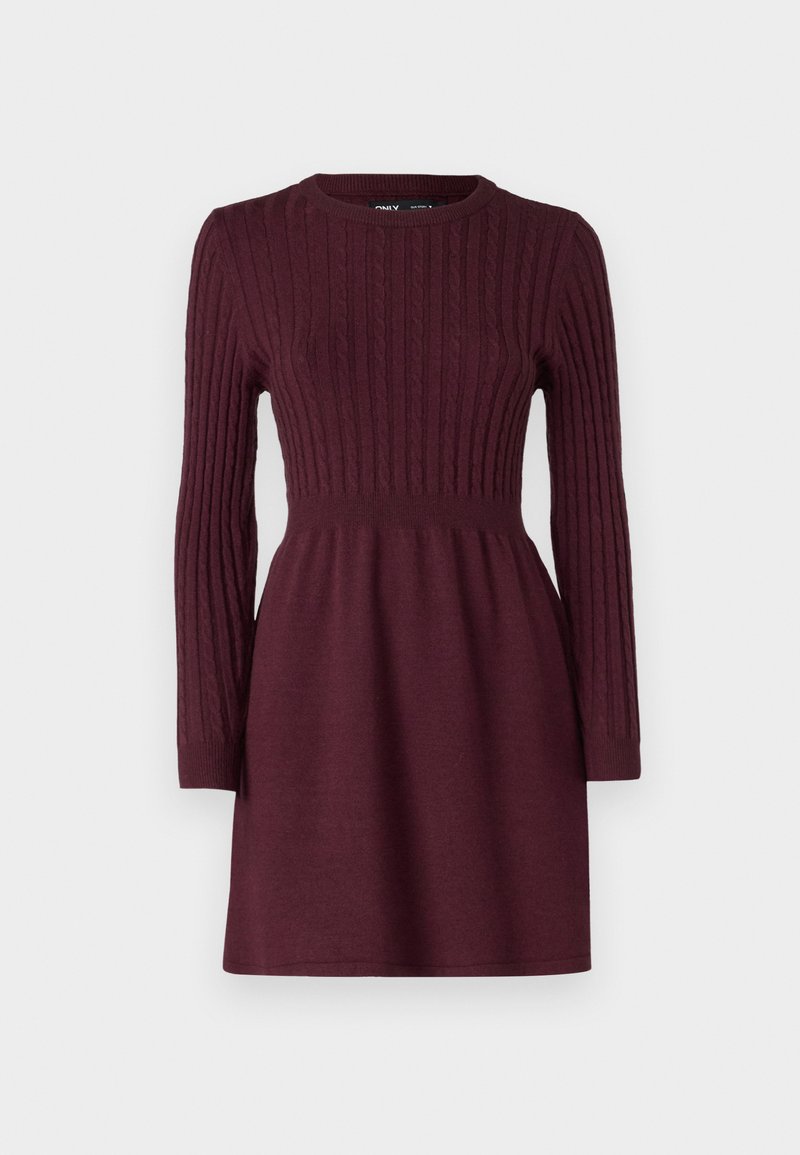 ONLY Petite Gebreide jurk bordeauxrood