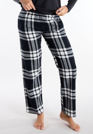 Nachtwäsche Hose - grau-dunkel-karo