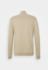 Selected Homme SLHBERG HALF ZIP  - Stickad tröja - kelp melange