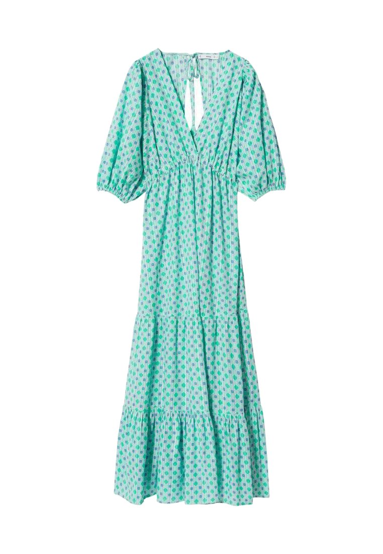 Mango Jurk lichtgroen