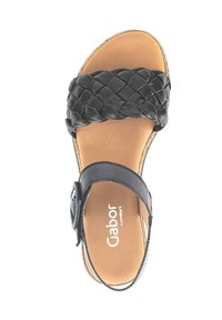 Gabor Keilsandalette - schwarz