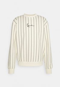 UNISEX SMALL SIGNATURE PINSTRIPE CREW - Camisola - cream