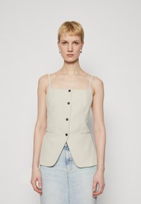 Vero Moda Tall - VMMISCHA SWAISTCOAT - Vest - silver lining Väikepilt 1