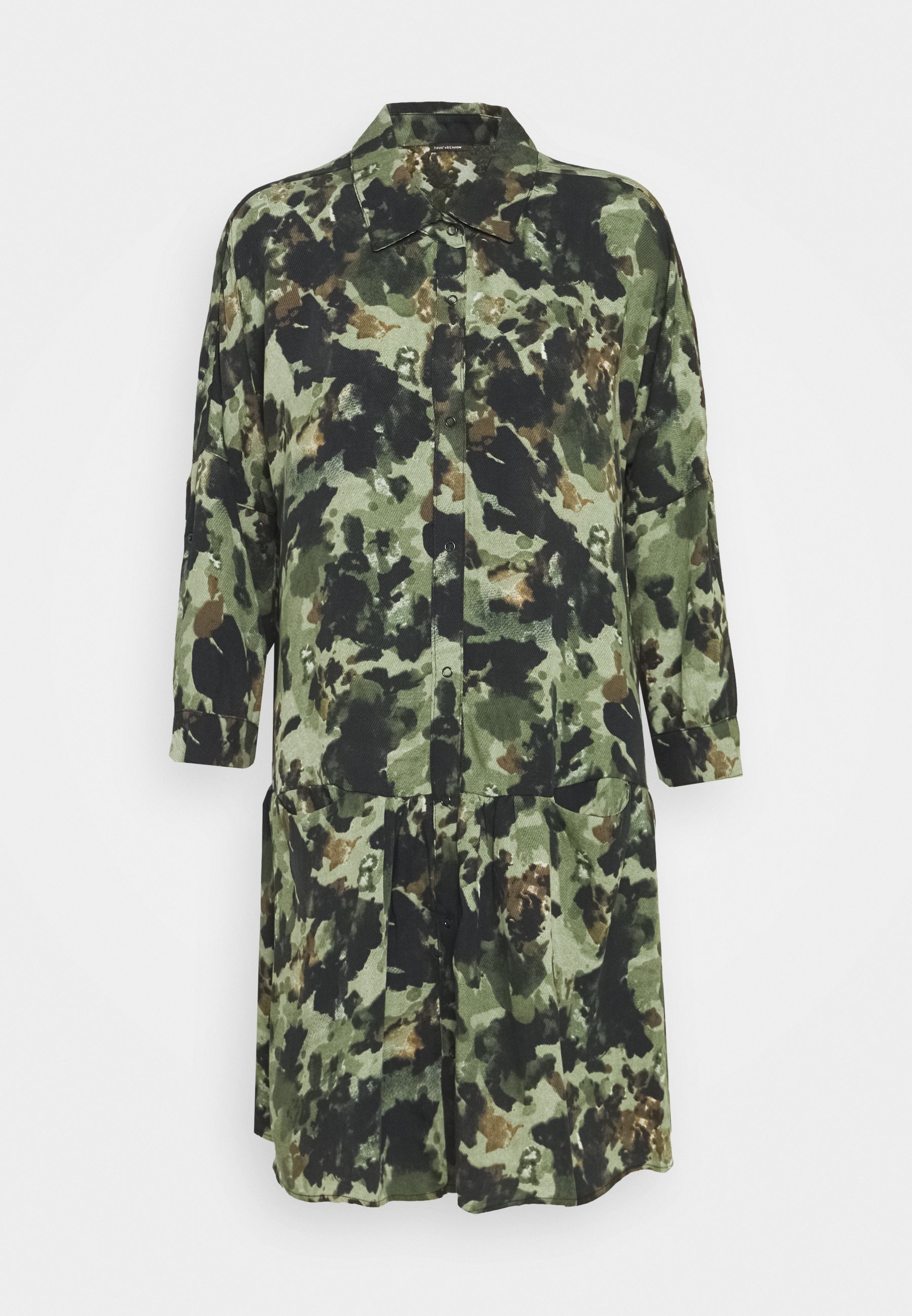 camo shirt dress