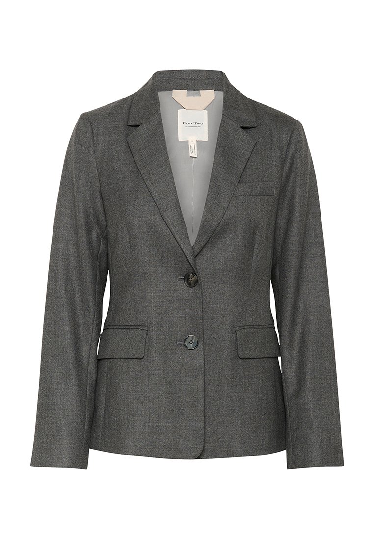 Part Two Blazer grijs gemêleerd