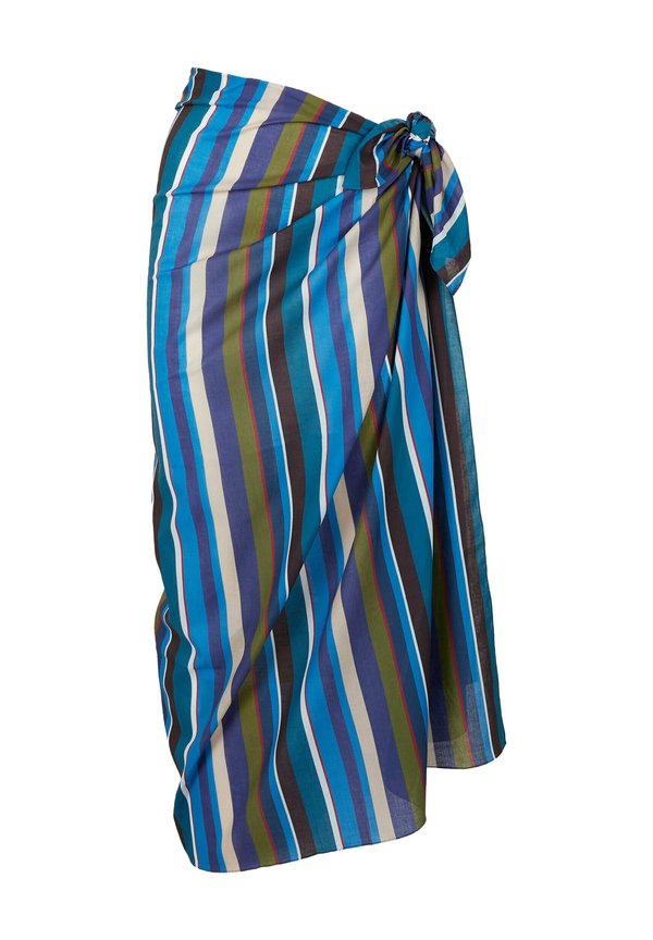 PAREO WITH STRIPES - Strandaccessoire - blu