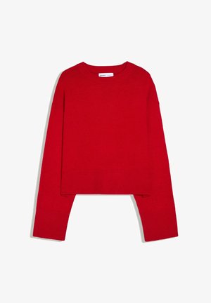 Bershka, CREW NECK-JUMPER - Pullover - red