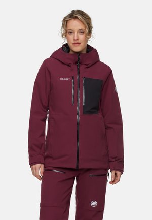 STONEY HS THERMO HOODED - Skijakke - vin black