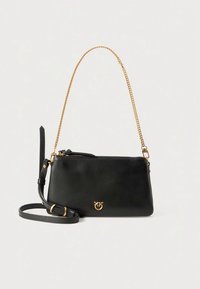 Pinko DOUBLE MINI - Skulderveske - nero/antique gold-coloured