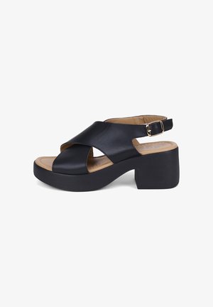 Desa, DESA WOMAN SANDALS - Sandalen met plateauzool - black