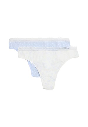 PACK DE 2 ESTAMPADOS - Tanga - white/light blue