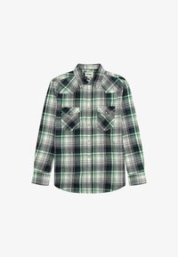 Wrangler WESTERN SHIRT Camisa green blue/verde jaspeado