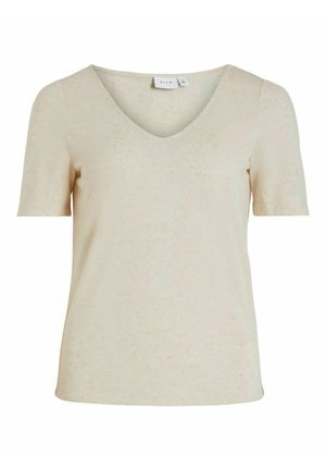 MIT V AUSSCHNITT KURZÄRMELIGES - T-shirts - birch