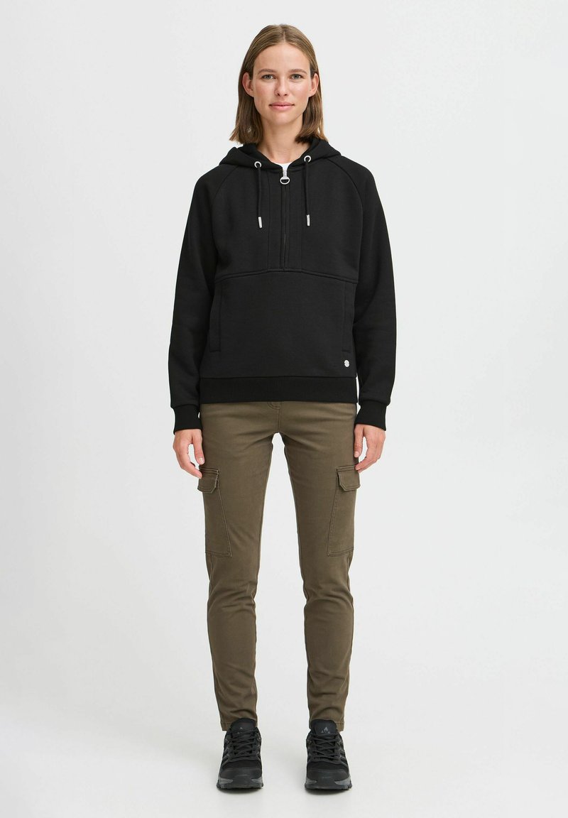Oxmo OXKAREN - Felpa con cappuccio - black/nero