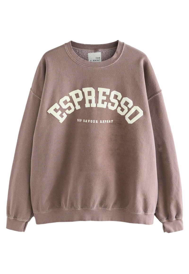 Next - REGULAR FIT - SWEATSHIRT  . - Sportinis megztinis - chocolate brown espresso, Padidinti