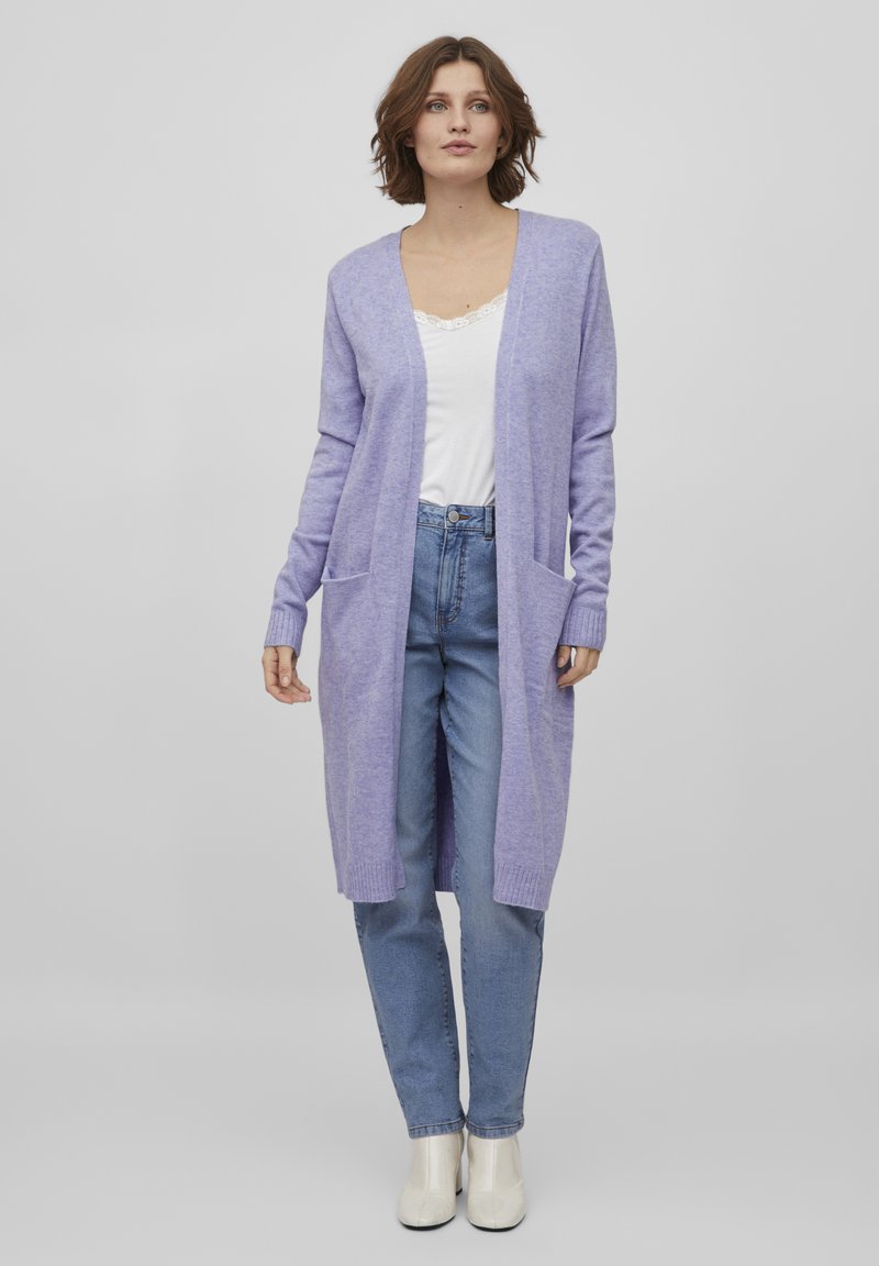 VILA VIRIL LONG CARDIGAN - Vesta na kopčanje - sweet lavender