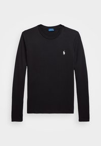 LONG SLEEVE JERSEY CREWNECK TEE - Long sleeved top - black