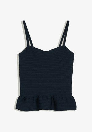 Bershka, PEPLUM KNIT - STRAPPY TOP - Débardeur - royal blue