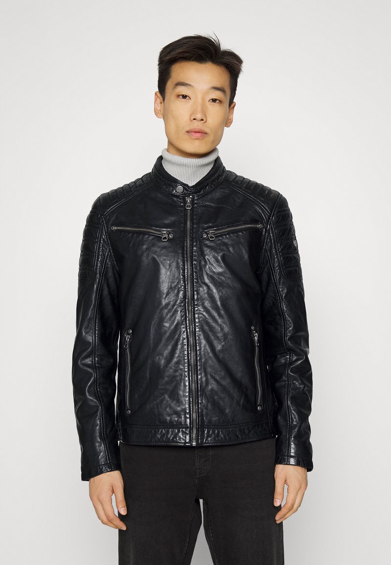 Gipsy by Mauritius CHESTO - Casaco de couro - black