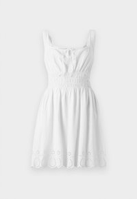 TIE SMOCKED MINI DRESS - Day dress - new off white