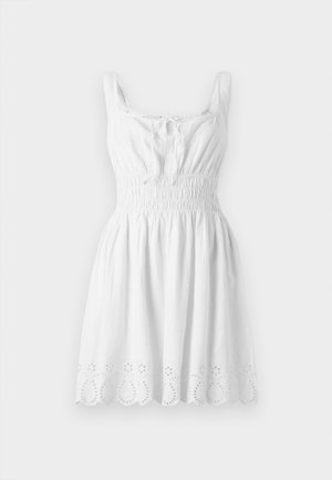 GAP TIE SMOCKED MINI DRESS - Jurk - new off white