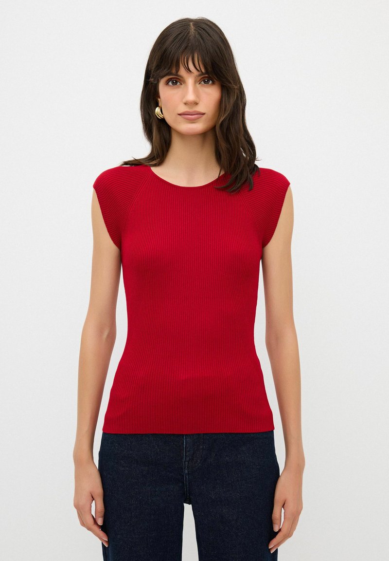 adL TOP - Jednoduché tričko - claret red