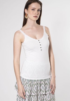 BUTTON CAMI  - Top - white