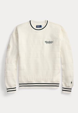 Polo Ralph Lauren, WIMBLEDON VINTAGE FIT SWEATSHIRT - Jersey de punto - deckwash white