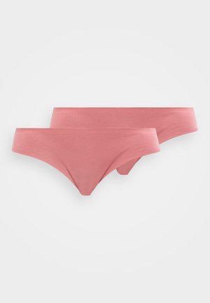 WOMEN INVISIBLE 2 PACK - Chilot tanga - dusty pink