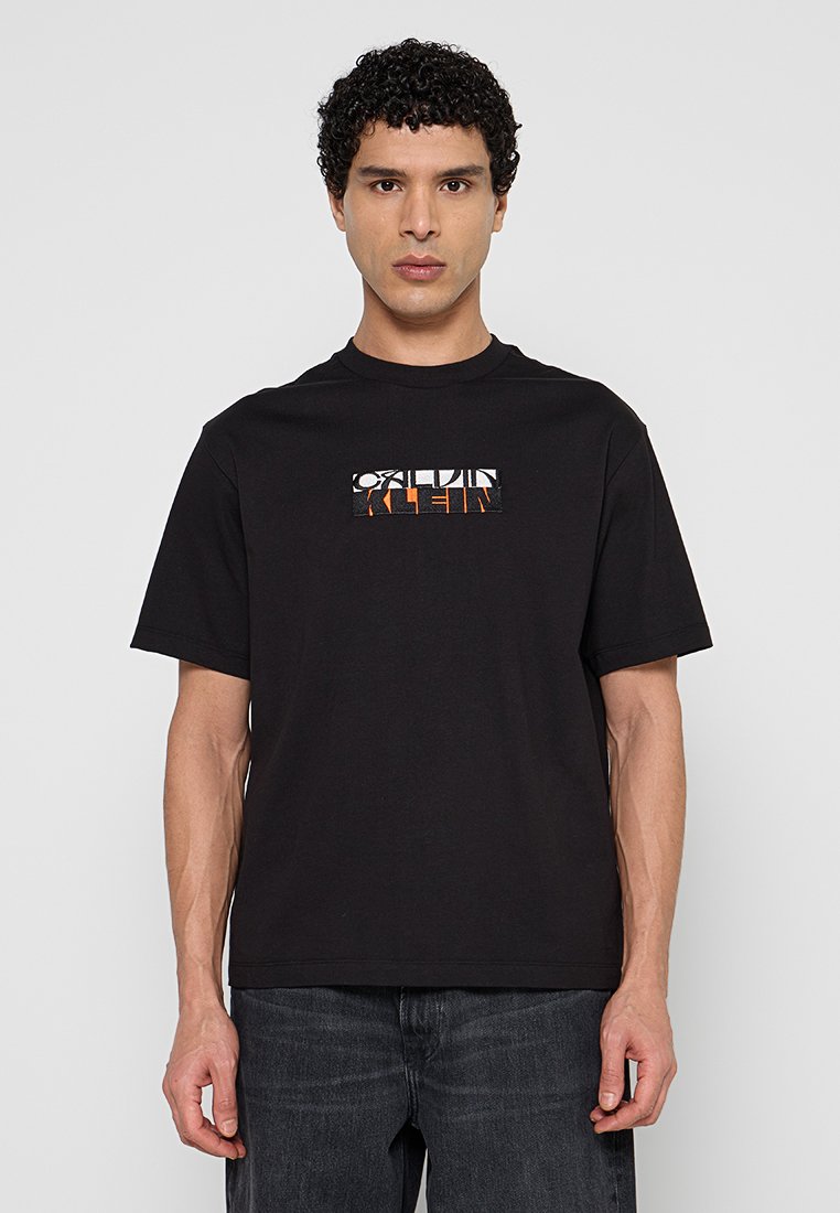 Calvin Klein Jeans T-shirt print zwart