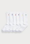 COTTON BLEND CREW SOCK 6 PACK - Socks - white