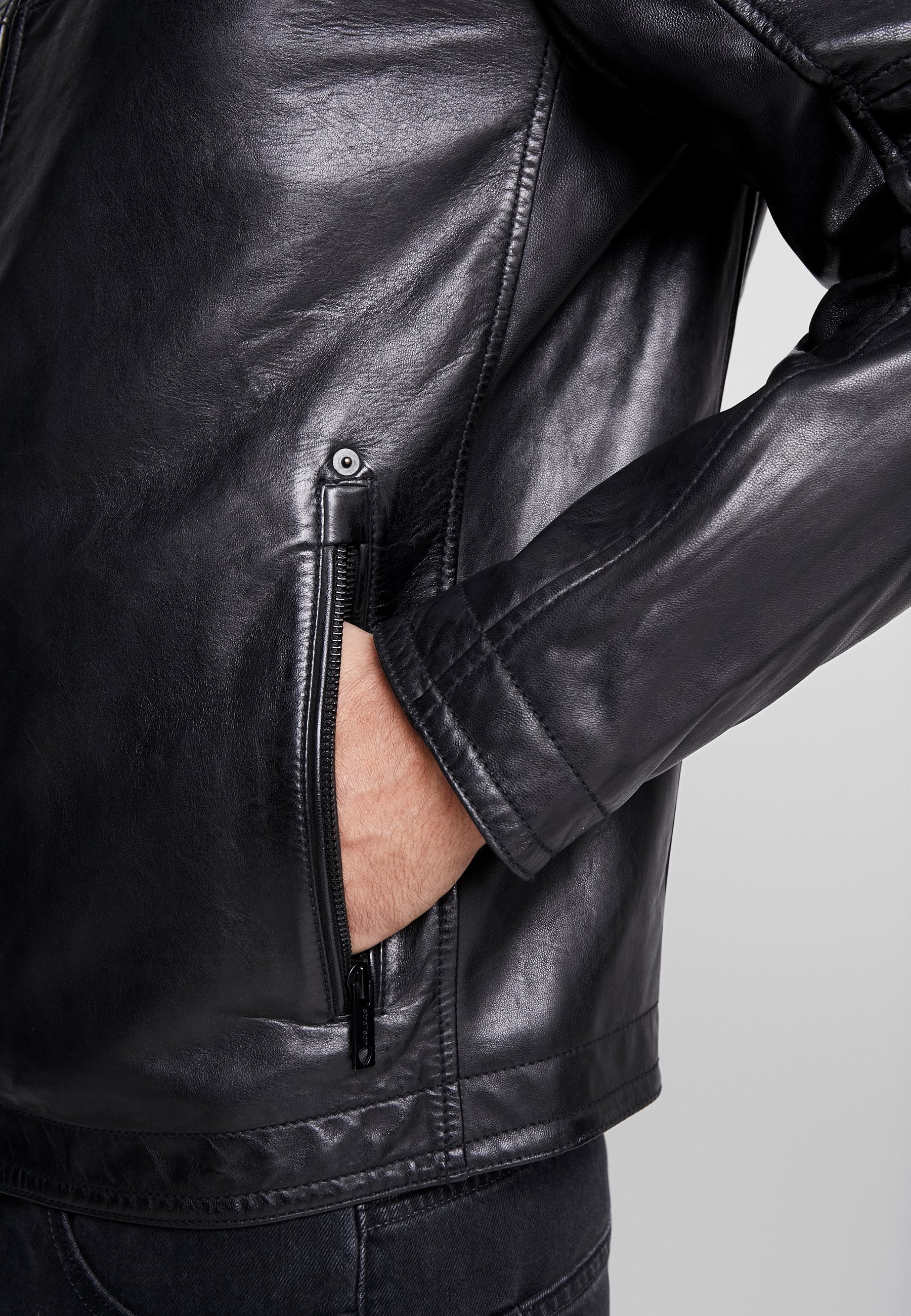 Strellson BRIXTON Skinnjakke blacksvart Zalando.no Brixton Skinnjakke Black | MATCH nettbutikk