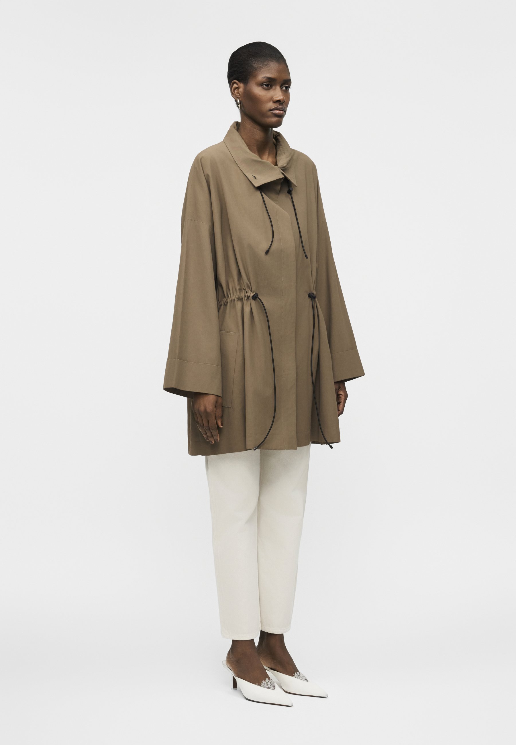 MM6 Maison Margiela TRENCH COAT - Trenchcoat - grey blue/blue-grey
