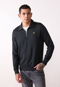 Pier One 2 PACK - Sudadera - black/mottled light grey
