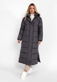 RESPECT LONG QUILTED POPPER - Talvejope - charcoal