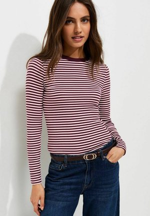 New Look, STRIPED LONG SLEEVE - Long-sleeved top - pink pattern